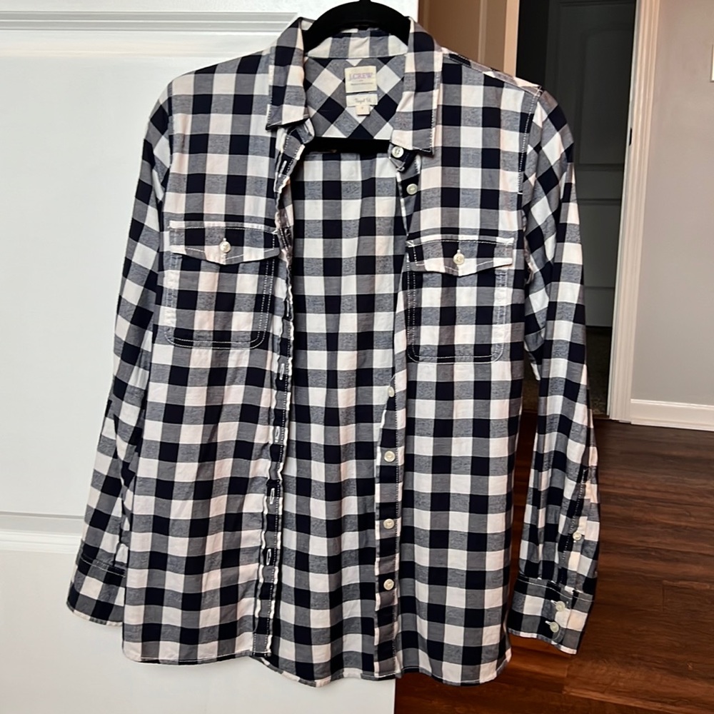 Jcrew Checkered Button Down Shirt